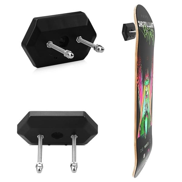 1Pc Skateboard Wall Display Rack ABS Stand Fixed Mount Indoor Floating Skateboard Storage No Punching Bracket Quick Installation