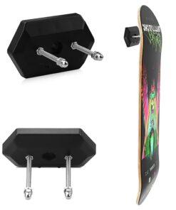 1Pc Skateboard Wall Display Rack ABS Stand Fixed Mount Indoor Floating Skateboard Storage No Punching Bracket Quick Installation
