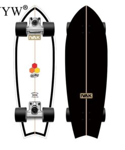 Alternative view of 81cm CX7 Land Surfboard Maple Skateboard 4 Pu Wheels Professional Surf Land Skateboard For Adult Outdoor Gym Fish Board