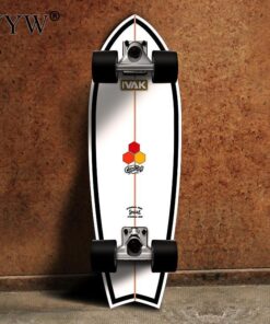 81cm CX7 Land Surfboard Maple Skateboard 4 Pu Wheels Professional Surf Land Skateboard For Adult Outdoor Gym Fish Board