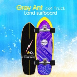 Alternative view of CX4 Truck Land Surfer Surfing Skateboard 32 Inch Surfboard Carver Practice Board 25-82cm Maple Wood Surfskate