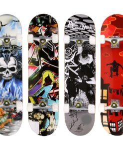 Alternative view of Fashion PRO Print Wood Board Complete Deck Skateboard Maple Wood Super Smooth PU Wheels High Speed Precision Bearing