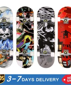 Fashion PRO Print Wood Board Complete Deck Skateboard Maple Wood Super Smooth PU Wheels High Speed Precision Bearing