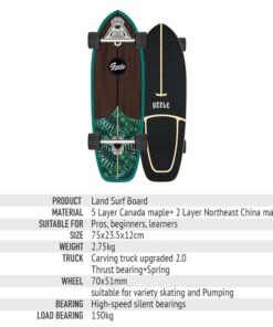 Alternative view of Land Surf Skateboard C7 Spring Truck Ski Practice Board Professional Substitute for Men and Women Simulation Surfboard