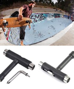 Alternative view of T Shape Skateboard Wrench Kit Multifunction MTB Bike Electric Scooter Repair Tools Snowboard Wrench Assembly Accessories Latest