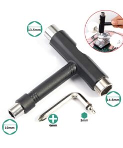 T Shape Skateboard Wrench Kit Multifunction MTB Bike Electric Scooter Repair Tools Snowboard Wrench Assembly Accessories Latest